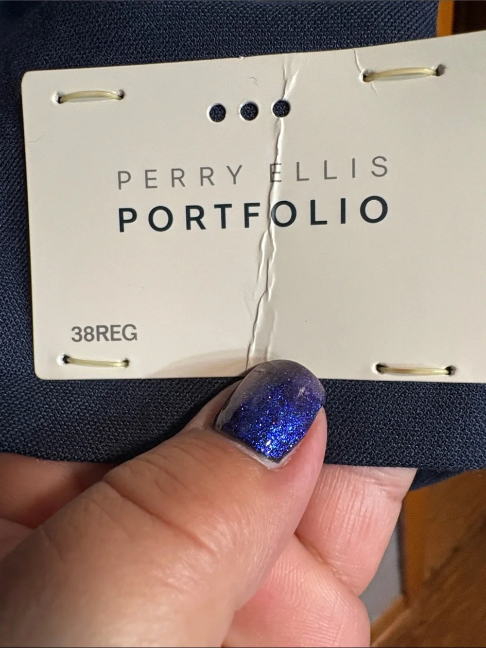 PERRY ELLIS Portfolio navy suit jacket